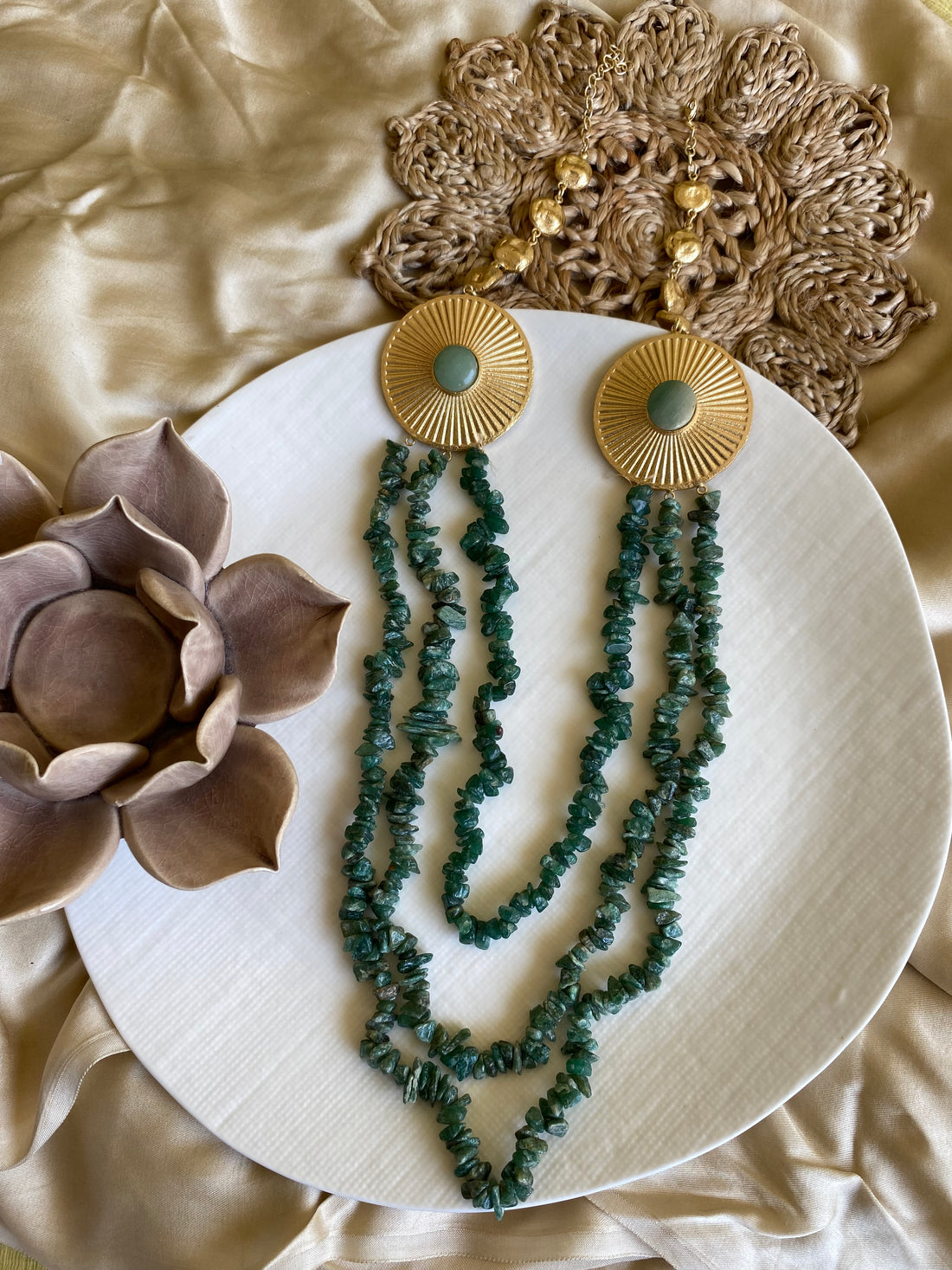 Emerald Bridal Necklace