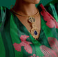 Tribal enamel necklace