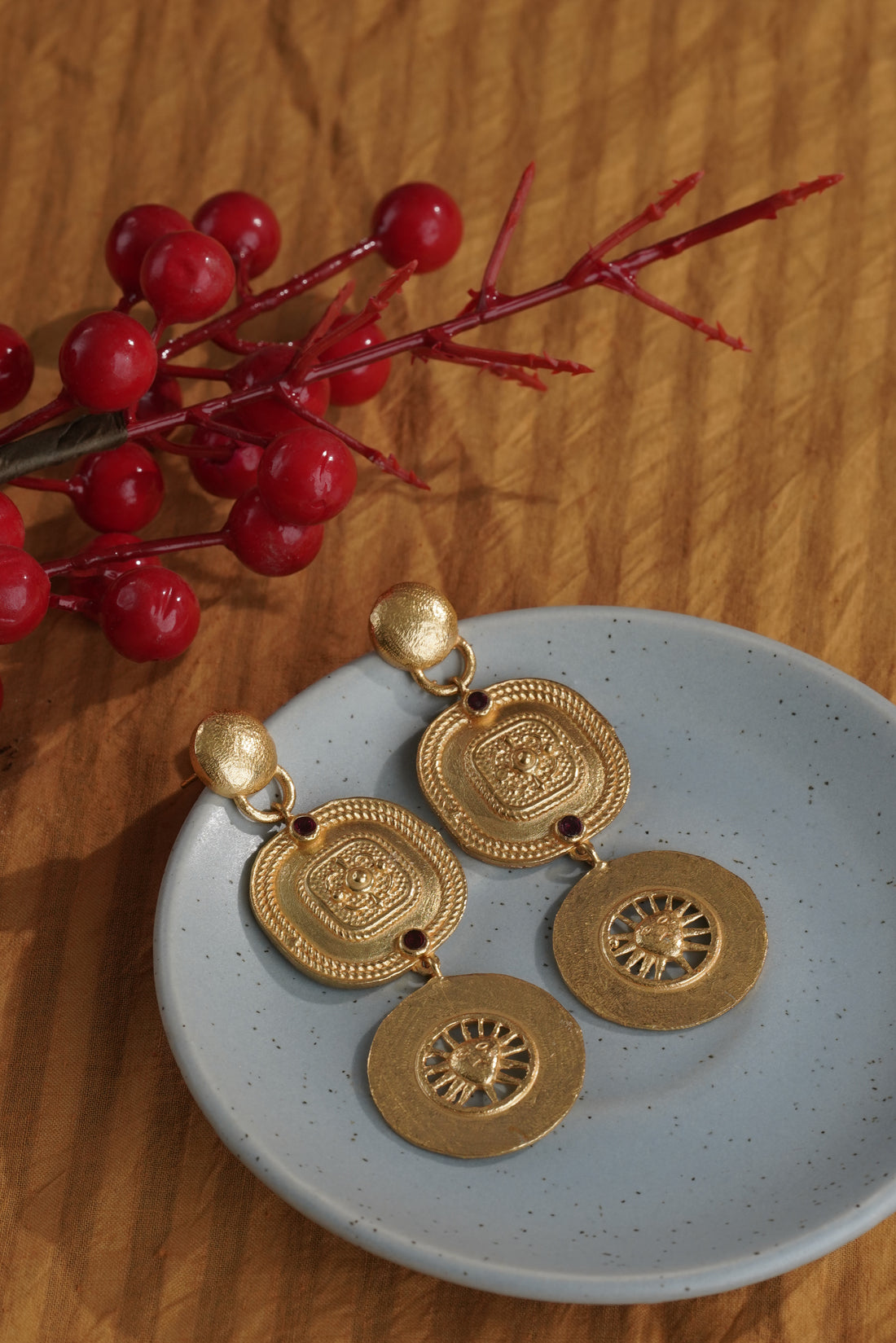 Vintage Matt finish Dangle Drop Earring