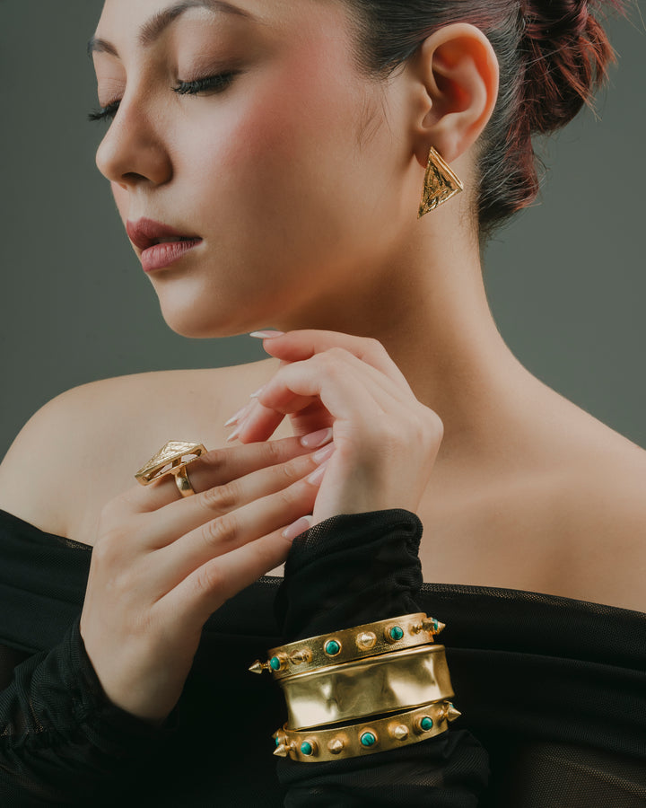 gold plated kada bracelet for women