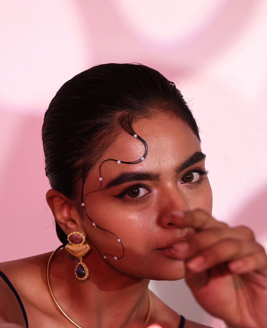 Heavenly pink earrings