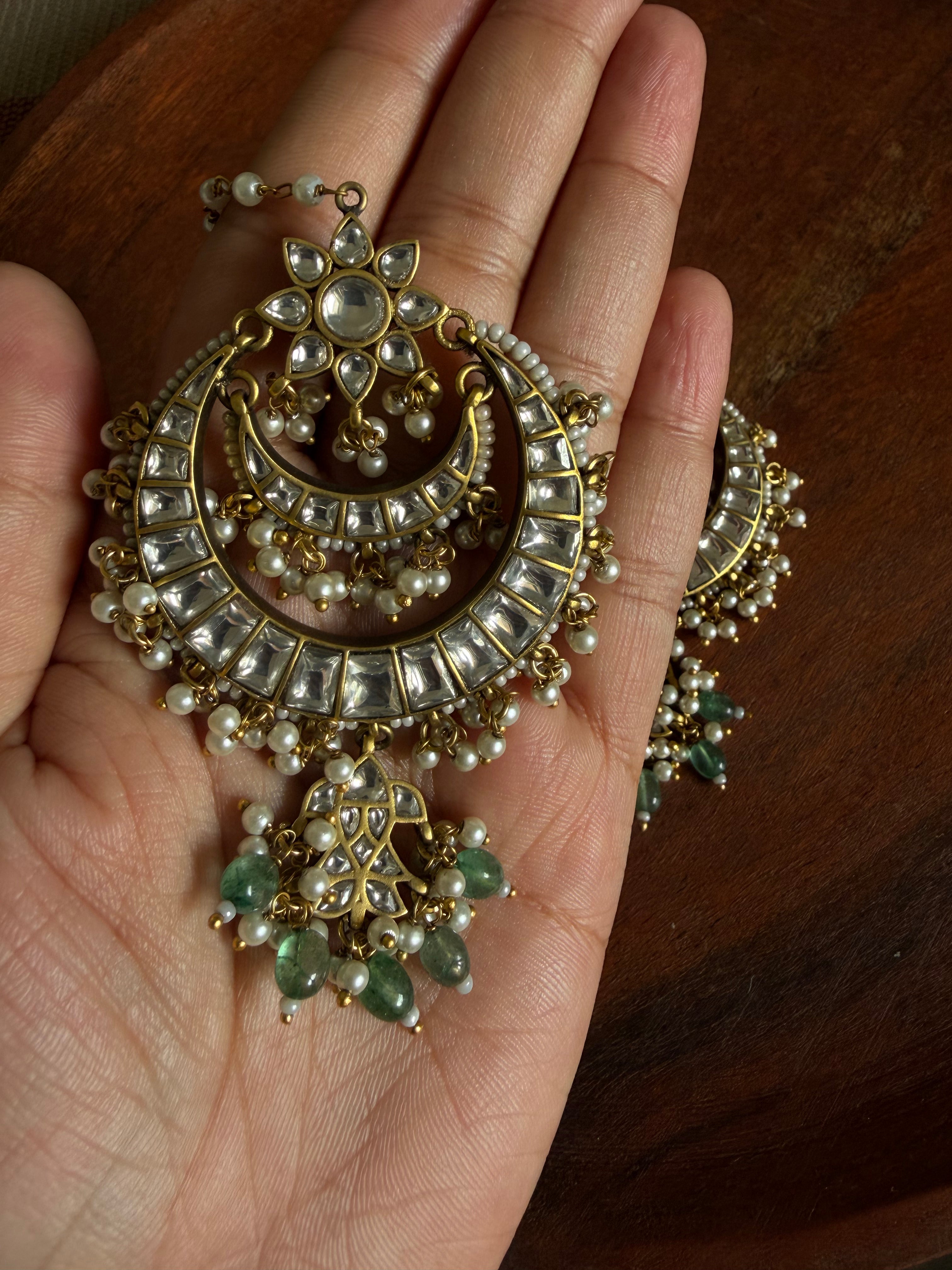 Pachi Jadau Kundan Earring