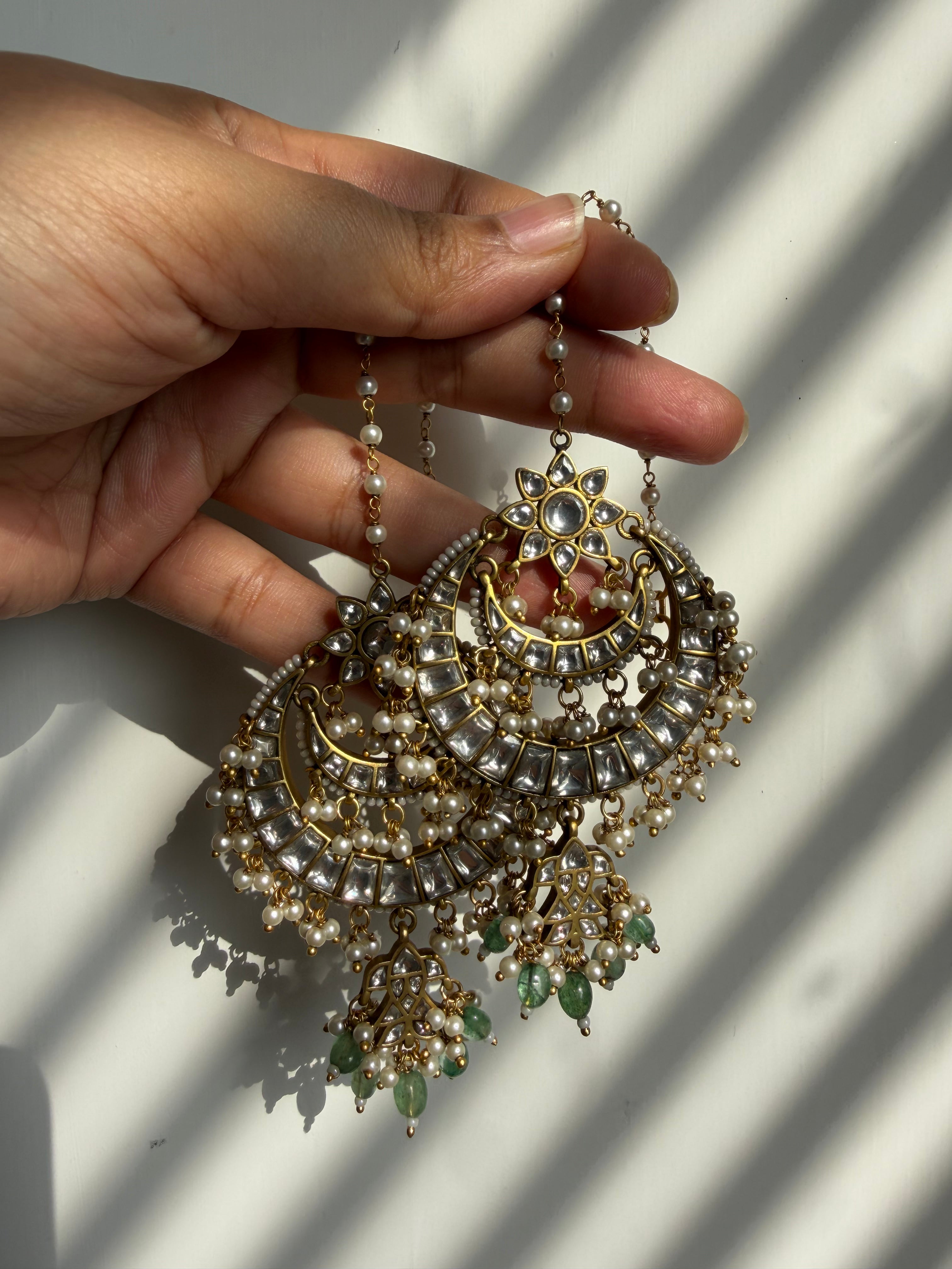 Pachi Jadau Kundan Earring