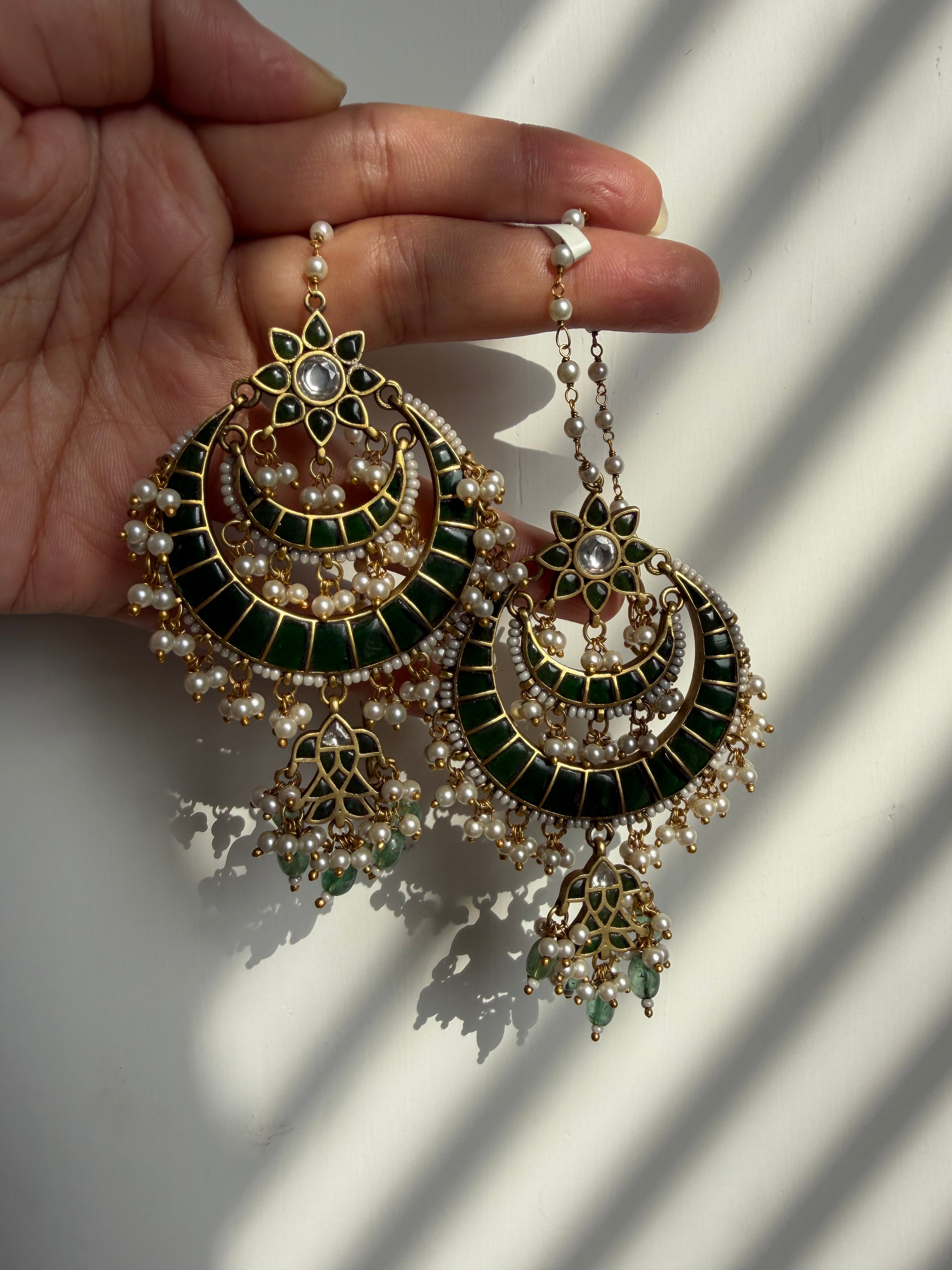 Pachi Jadau Kundan Earring