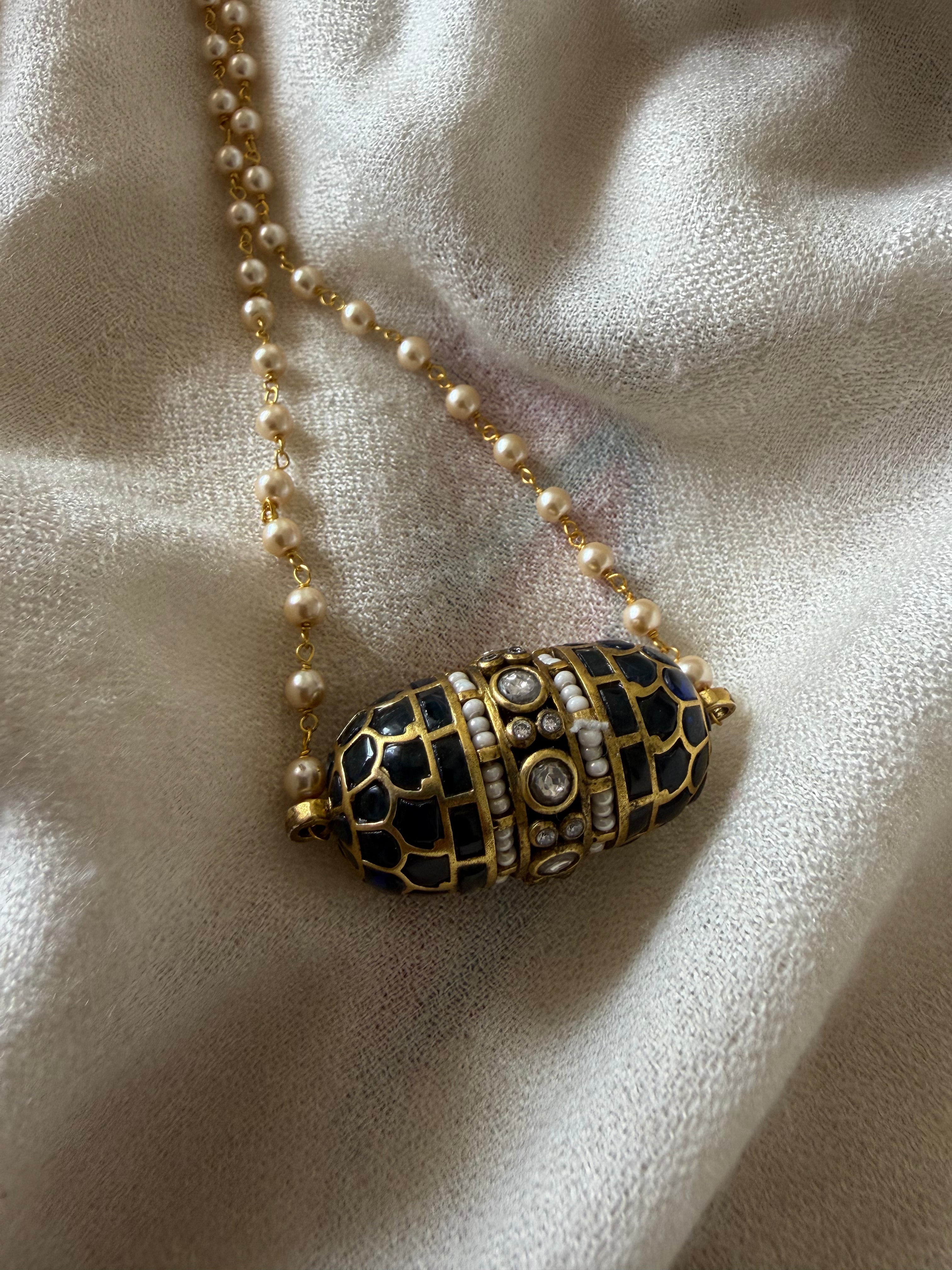 Potli Bag Jadau Pendent Necklace