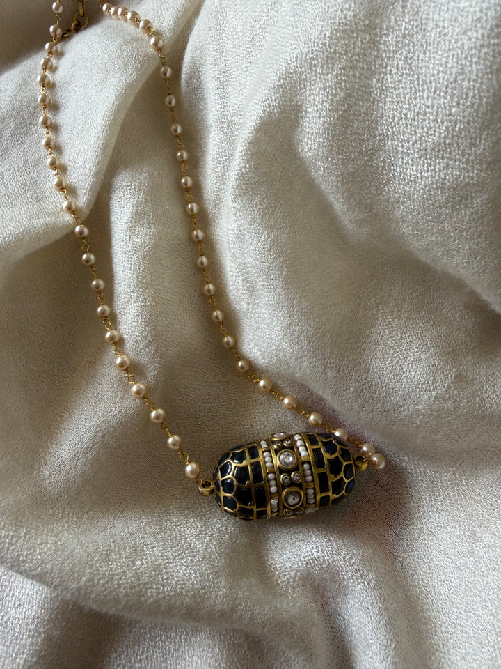 Potli Bag Jadau Pendent Necklace