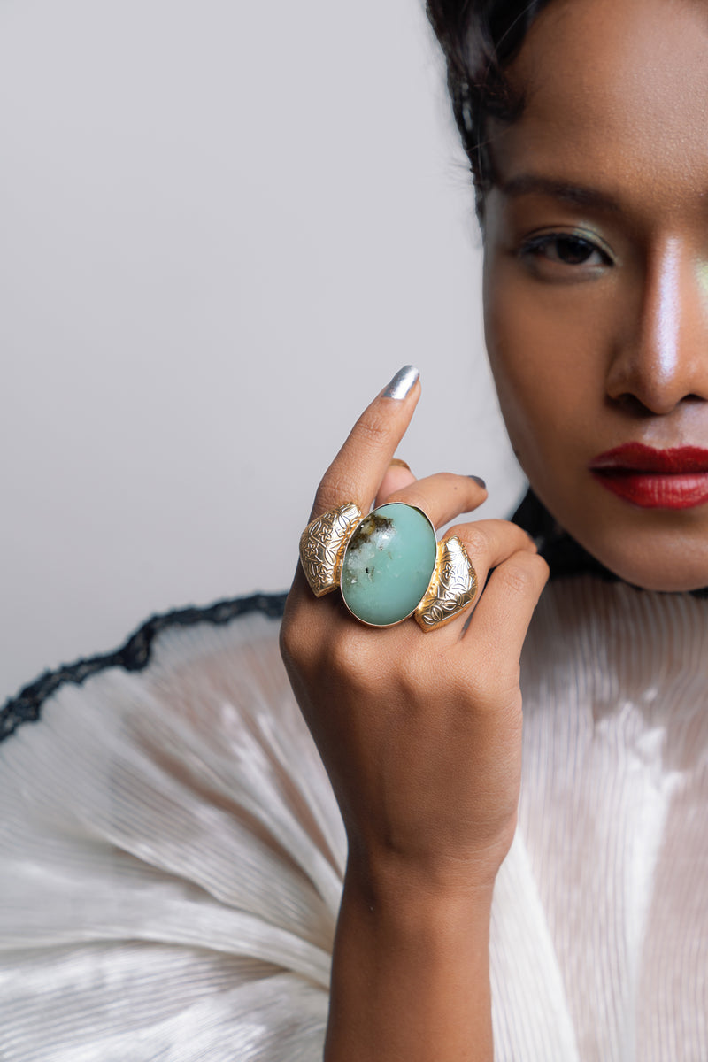 Flourish Stone Ring