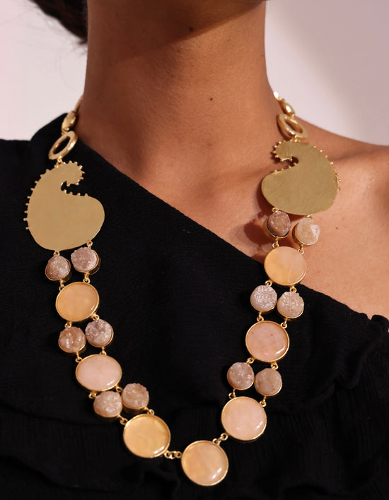 Rose quartz Keri necklace
