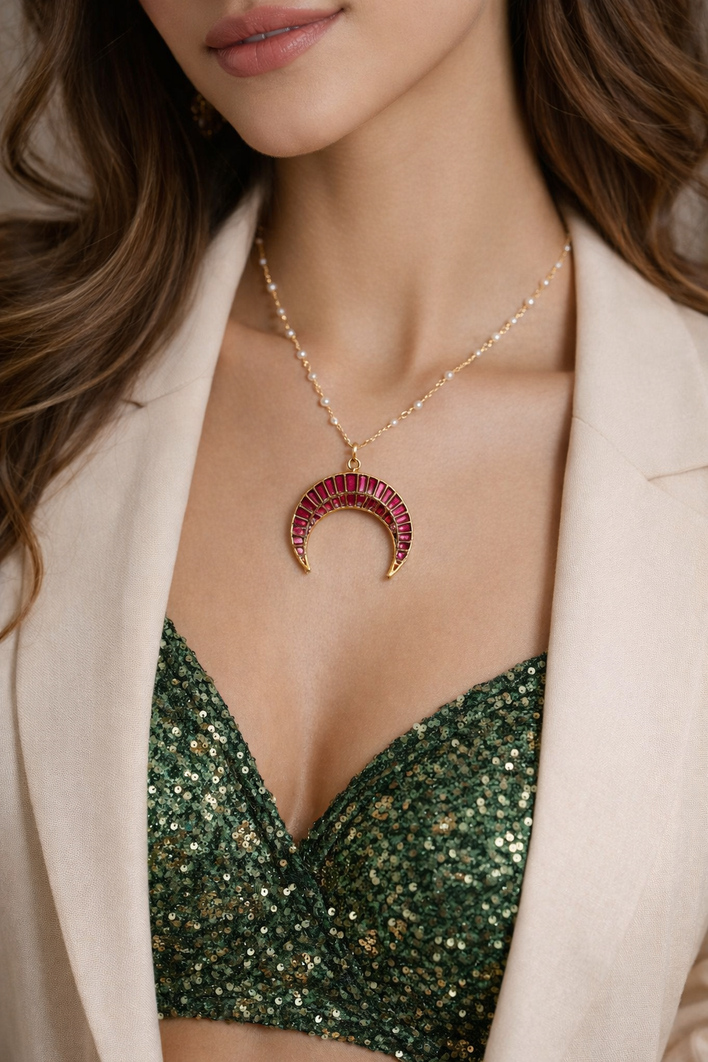 Pink Moon Pendant
