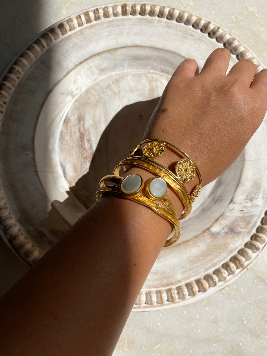 buy Layered bracelet stack set of 4