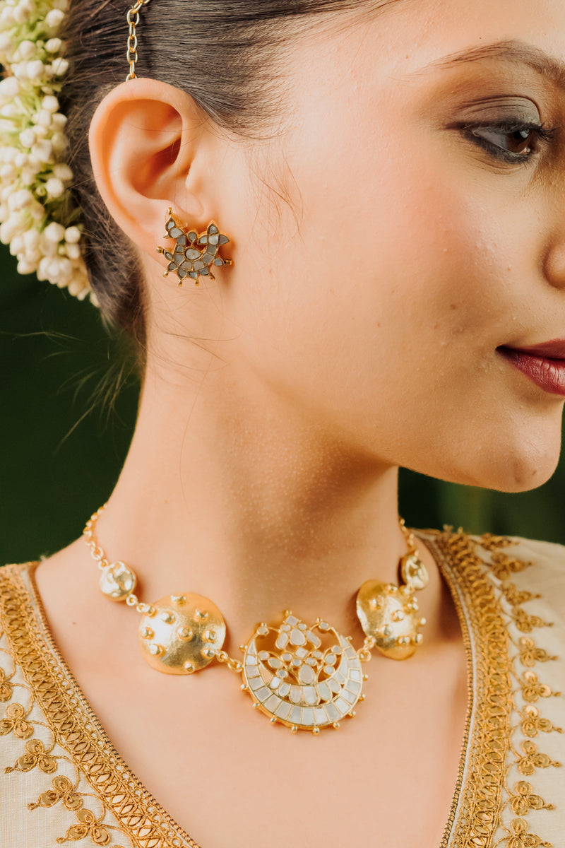 Buy Traditional MOP MOON Choker set for women 