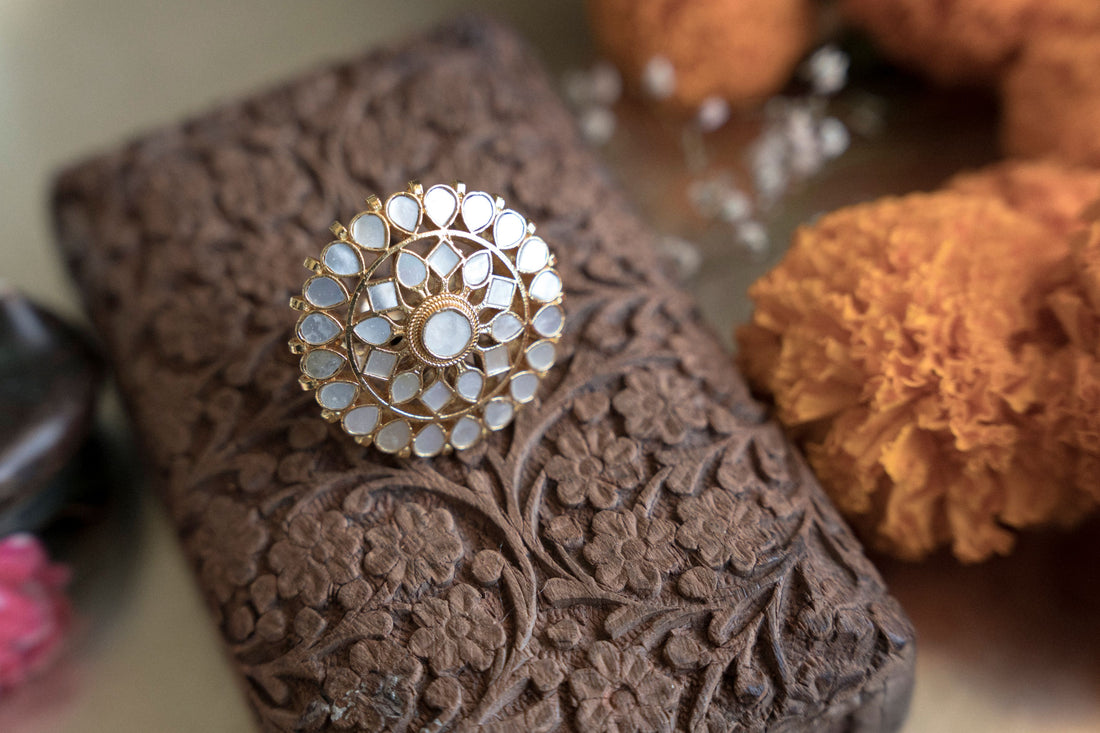 Authentic indian traditional ring for women