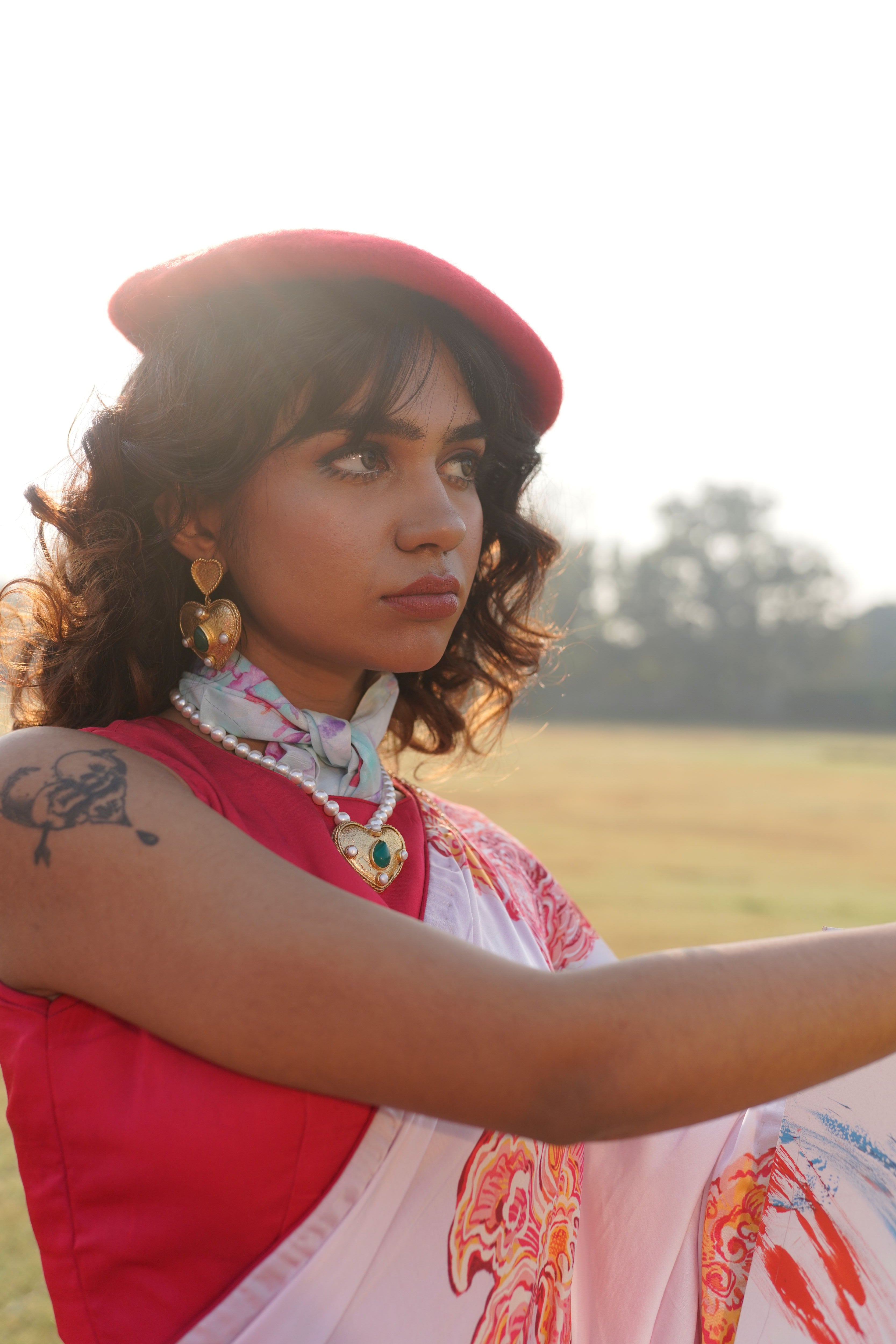 Statement Heart Drop Earrings