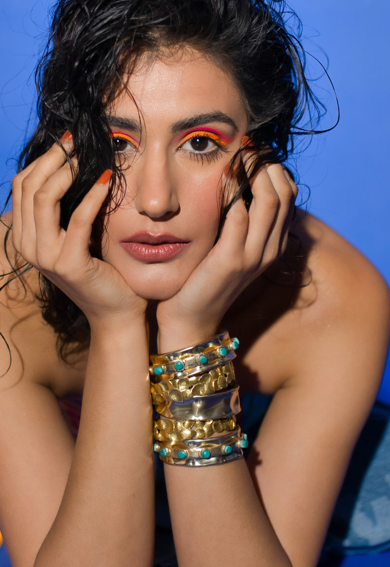 Sonia Rathee in tack Bracelet Kada