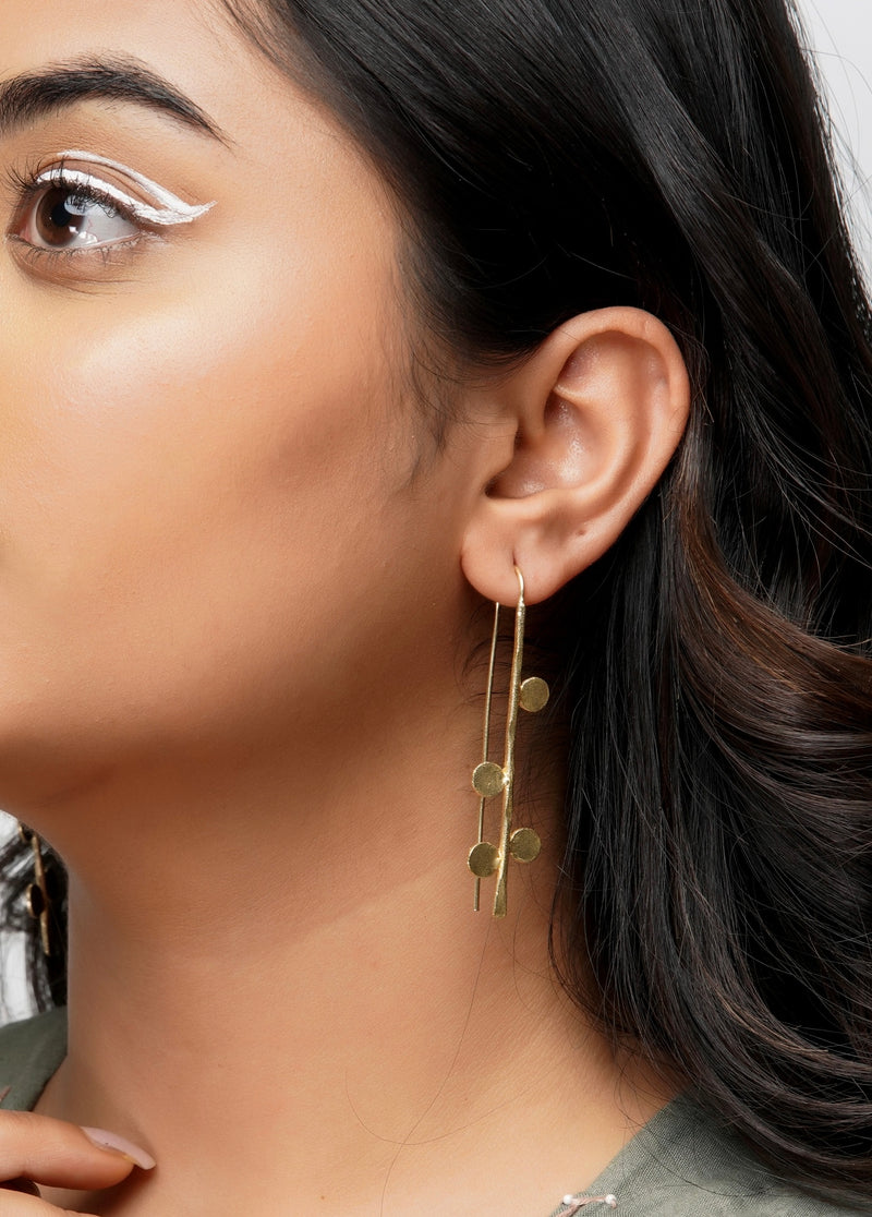 Coastal Gold Statement Earrings for Summer
