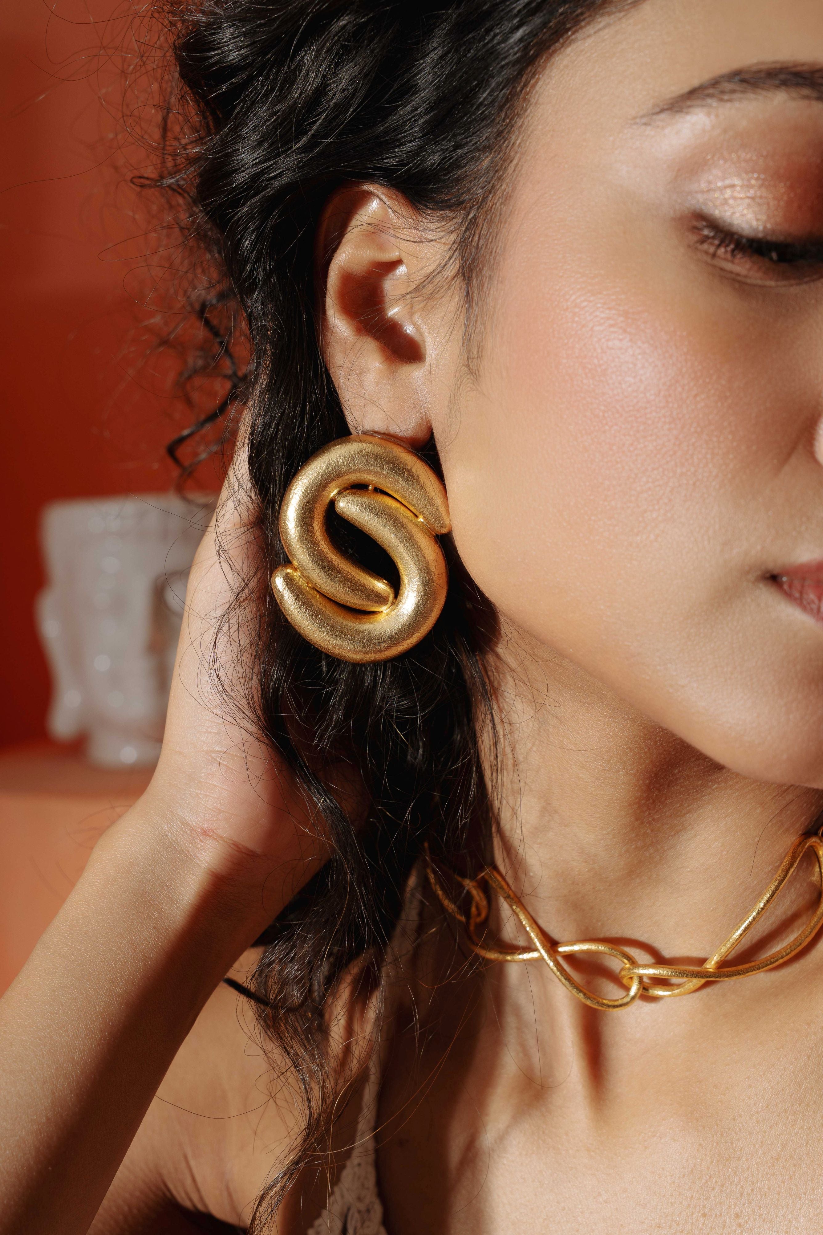 S shaped Earring