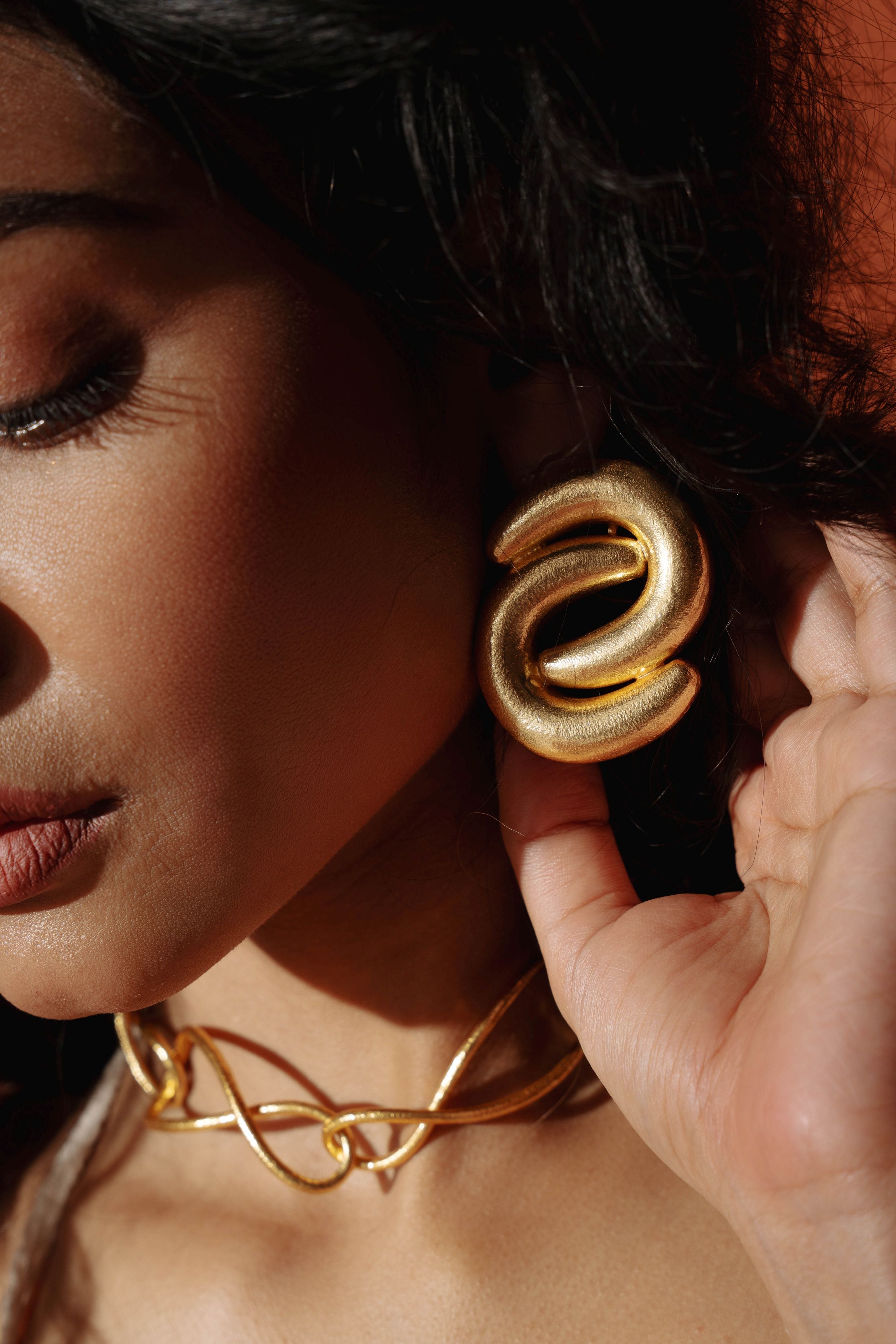 S shaped Earring