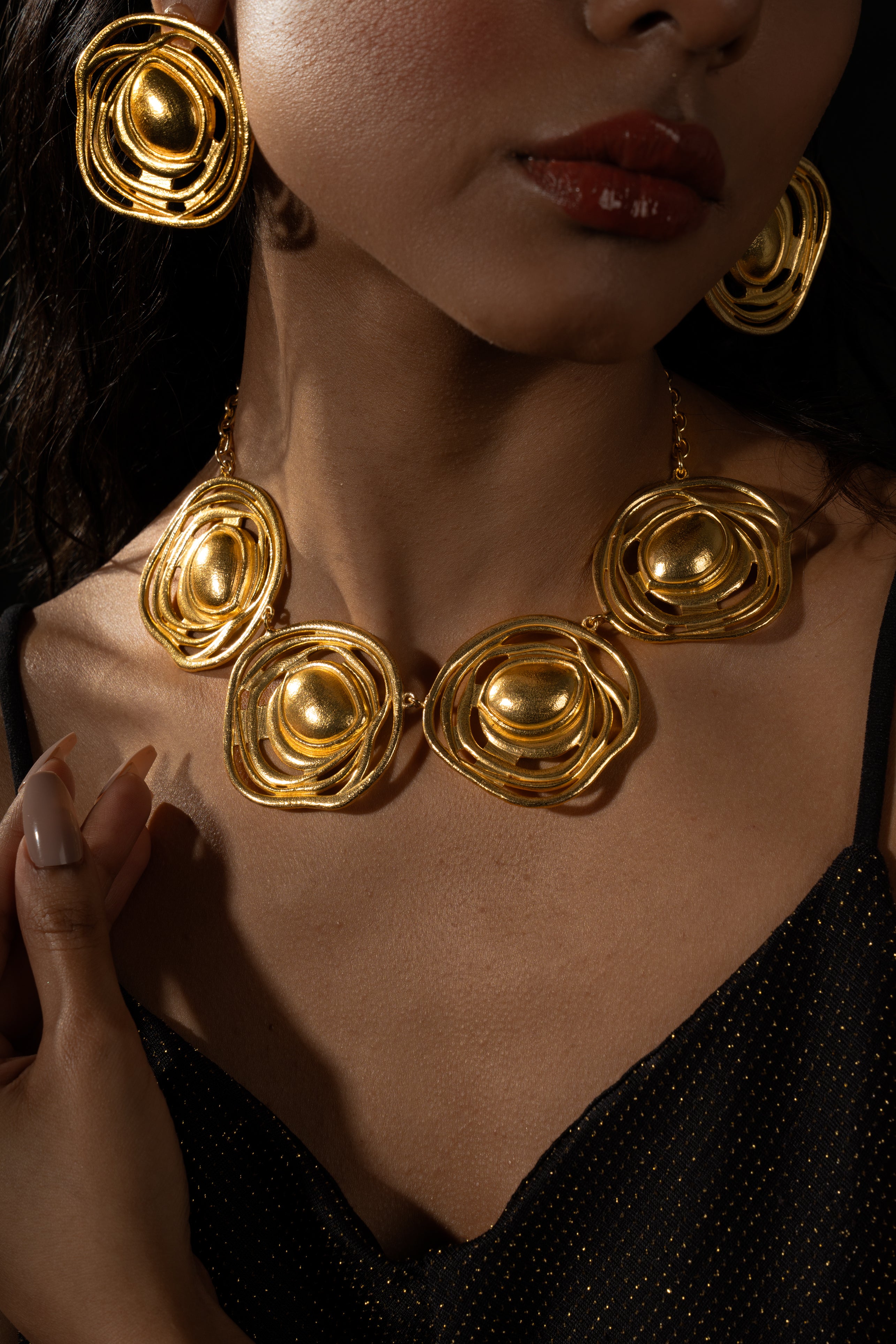 Statement Gold Plated Necklace