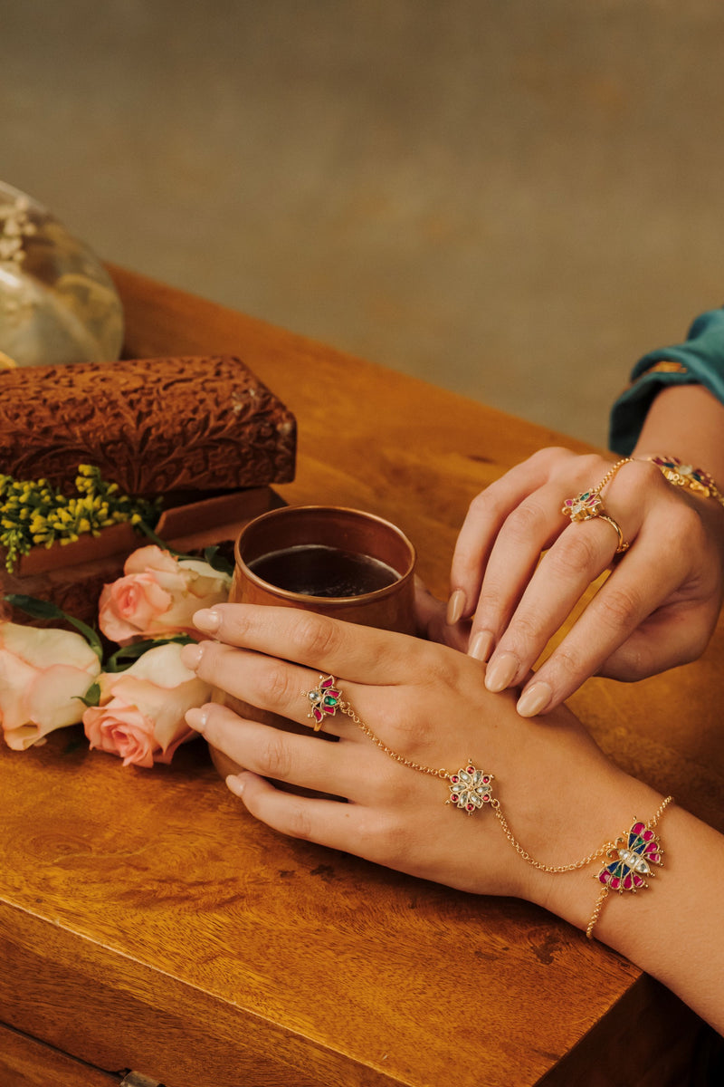 Titli Hath phool Kundan Jewelry