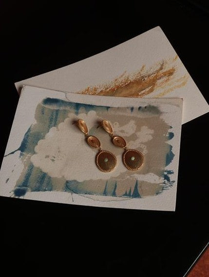 Dangle Drop Stone Earring