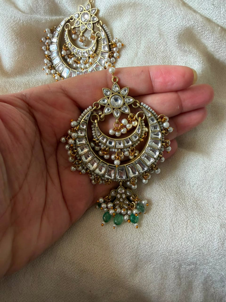 Pachi Jadau Kundan Earring
