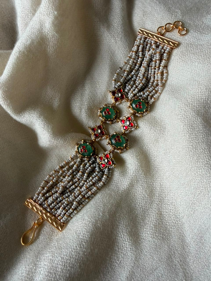 Madhubala 2 line Beaded Bracelet