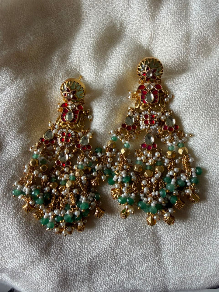Rajhwadi Kundan Earrings
