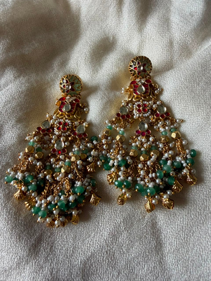 Rajhwadi Kundan Earrings