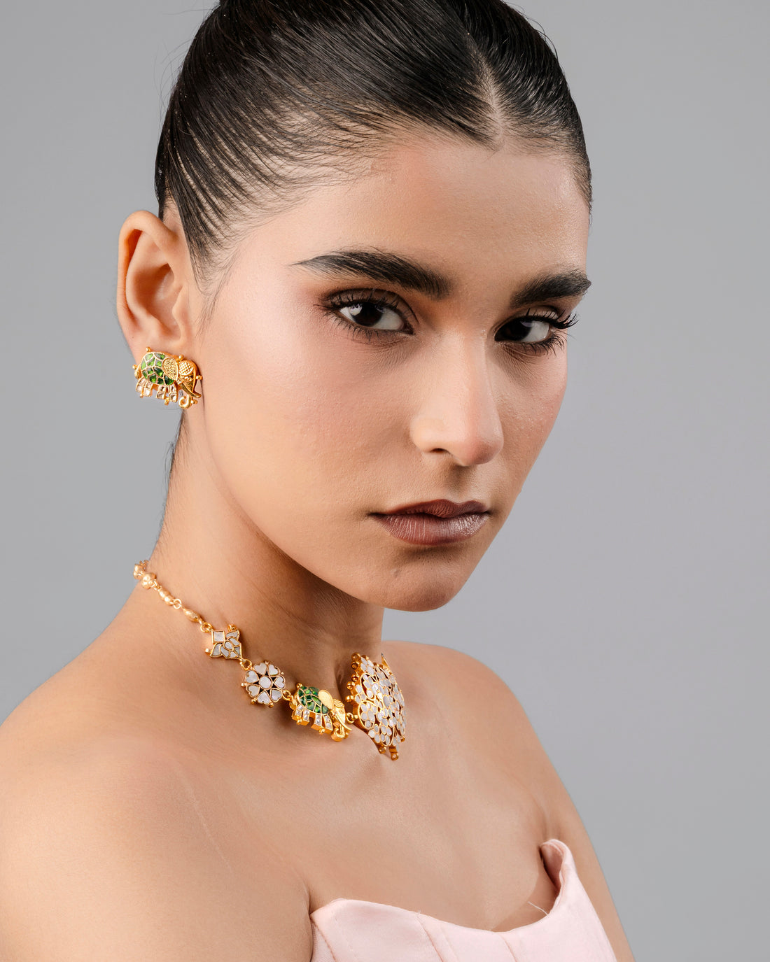 Buy ethenic gaj kundan stud for wedding season