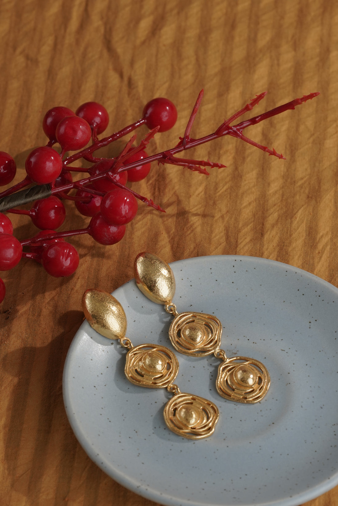 gold-plated dangle drop earring in ahmedabad
