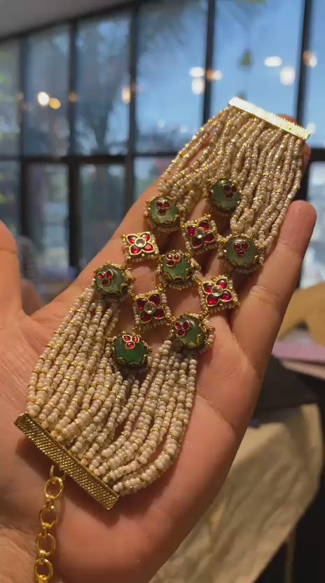 Madhubala Pearl Indian Traditional Bracelet