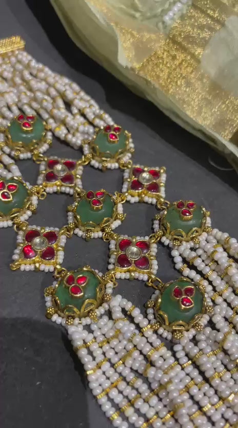 Madhubala Pearl Indian Traditional Bracelet