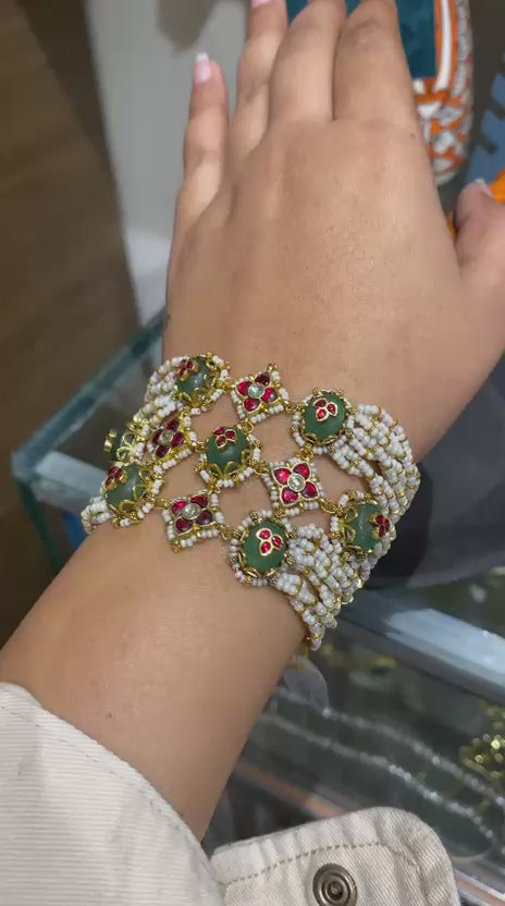 Madhubala Pearl Indian Traditional Bracelet