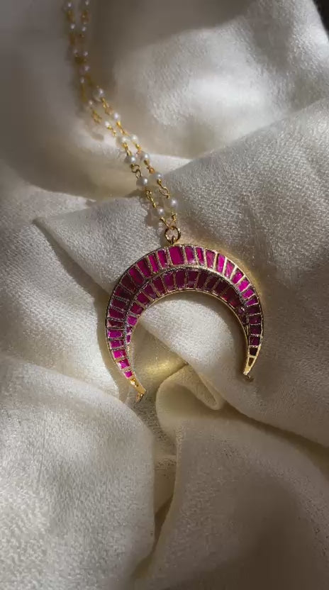 Pink Moon Pendant