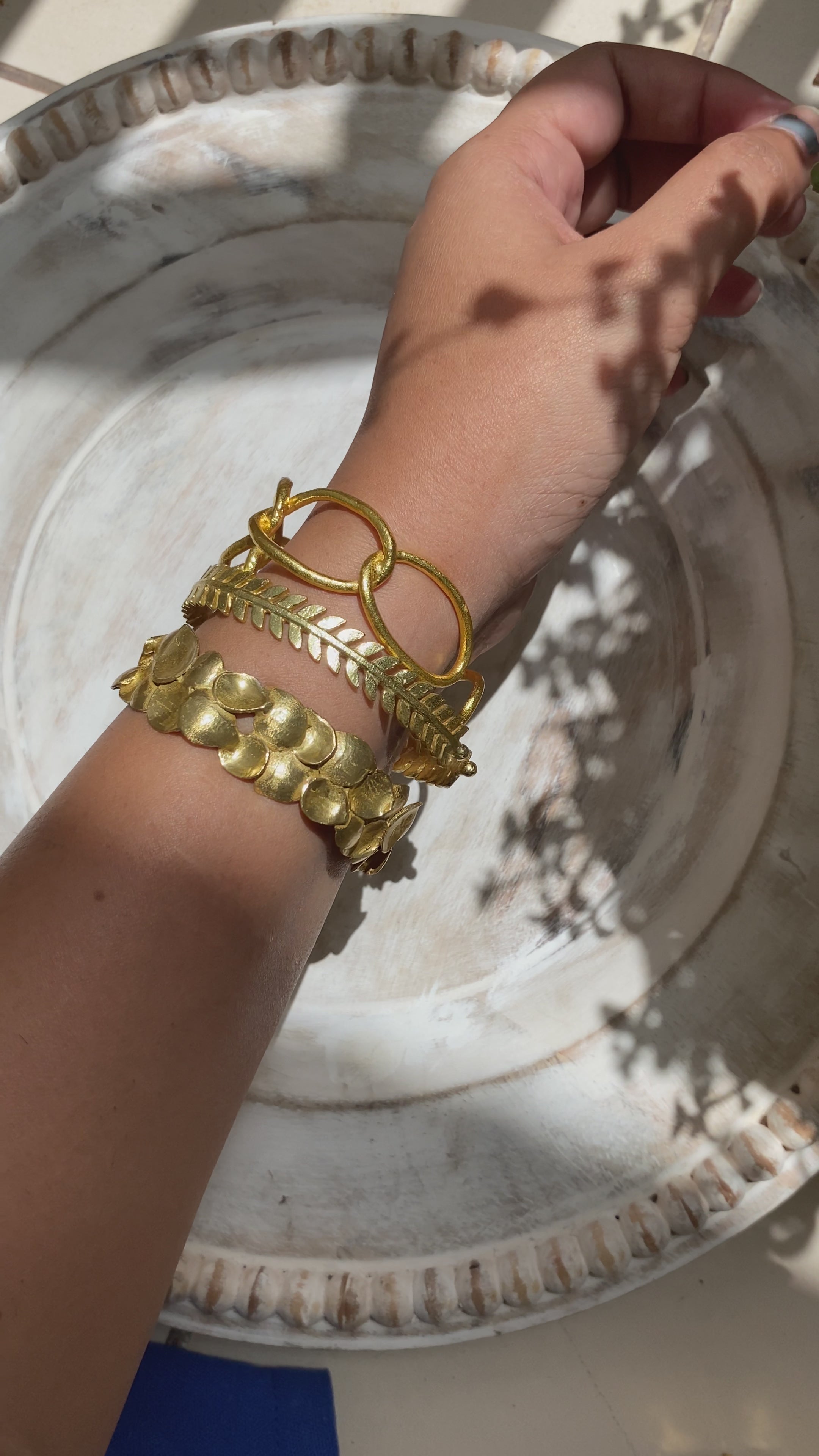 Slick stack of bracelets