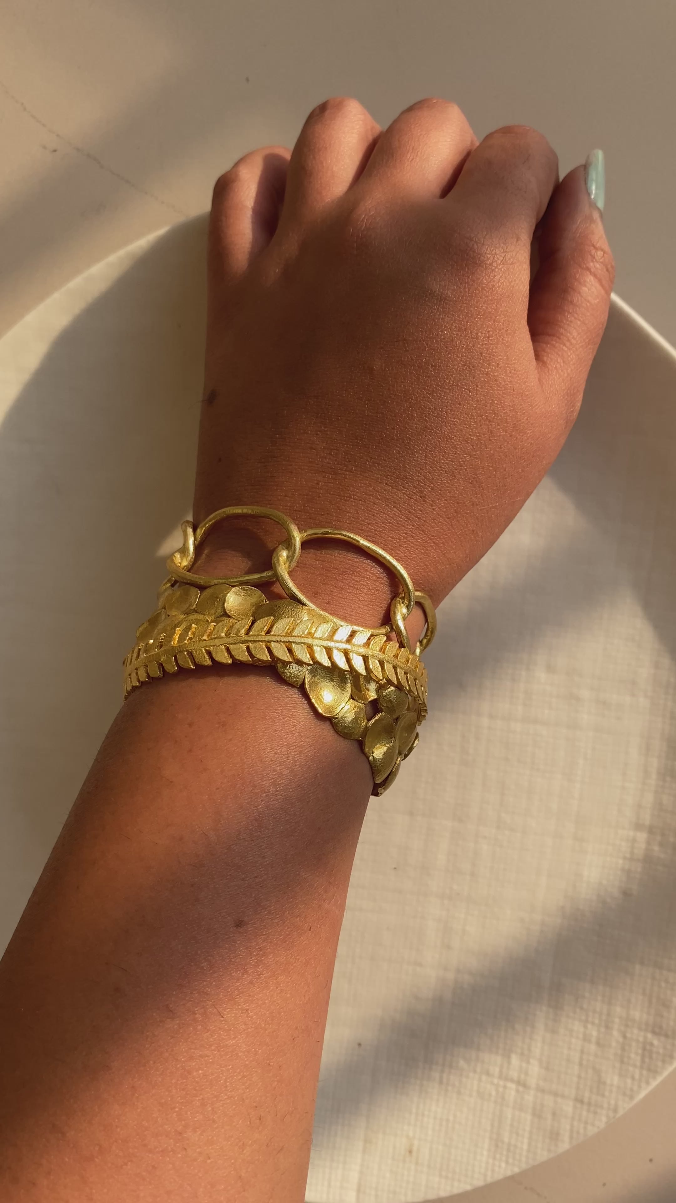 Slick stack of bracelets