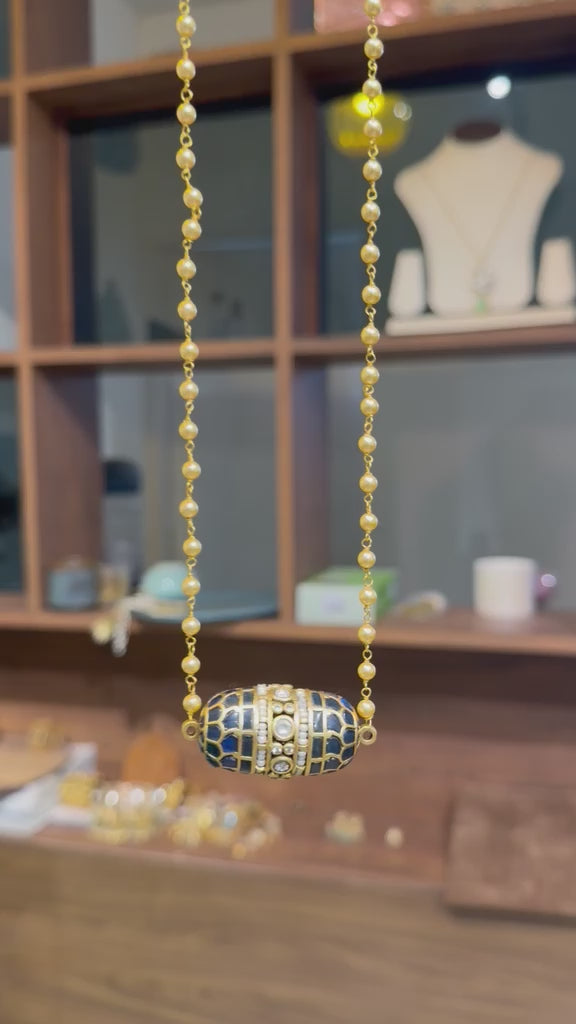Potli Bag Jadau Pendent Necklace