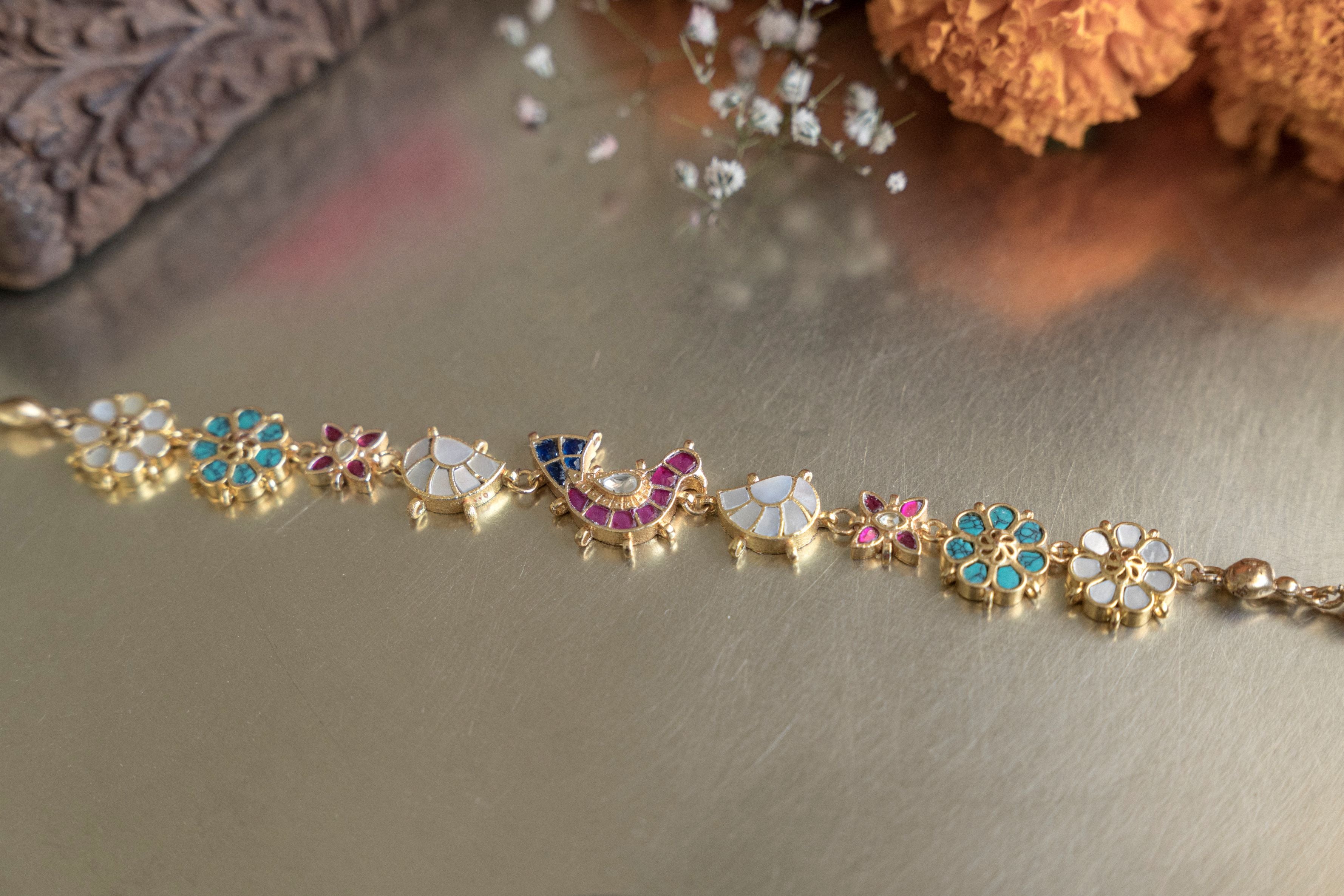 Traditional Kundan choker necklace set designed for weddings and festive occasions